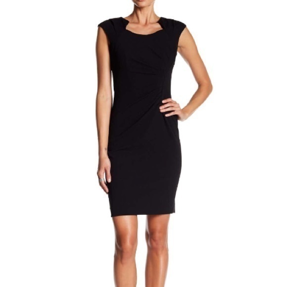NWT Black Sheath Dress Modern American Designer - Picture 1 of 7